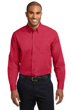 Load image into Gallery viewer, Mens Long Sleeve Easy Care Shirt with Button Down Collar