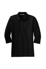 Load image into Gallery viewer, Port Authority® Ladies Silk Touch™ 3/4-Sleeve Polo