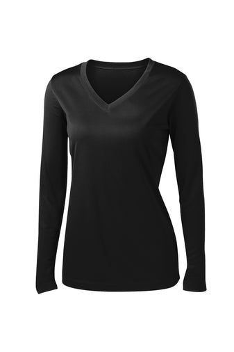 Ladies Sport-Tek® Ladies Long Sleeve PosiCharge® Competitor™ V-Neck Tee