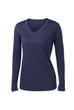 Load image into Gallery viewer, Ladies Sport-Tek® Ladies Long Sleeve PosiCharge® Competitor™ V-Neck Tee