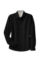 Load image into Gallery viewer, Ladies Long Sleeve Easy Care Shirt with Collar