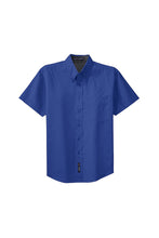 Load image into Gallery viewer, Mens Short Sleeve Easy Care Shirt with Button Down Collar