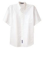 Load image into Gallery viewer, Mens Short Sleeve Easy Care Shirt with Button Down Collar