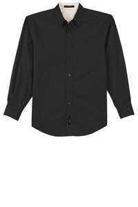 Mens Long Sleeve Easy Care Shirt with Button Down Collar