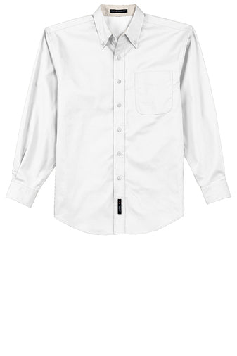 Mens Long Sleeve Easy Care Shirt with Button Down Collar